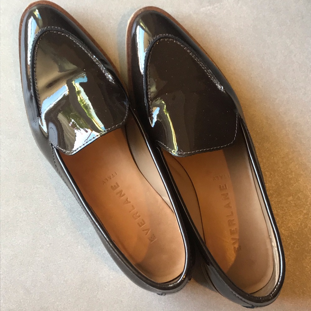 Everlane The Modern Loafer (Patent) Dark Brown 7